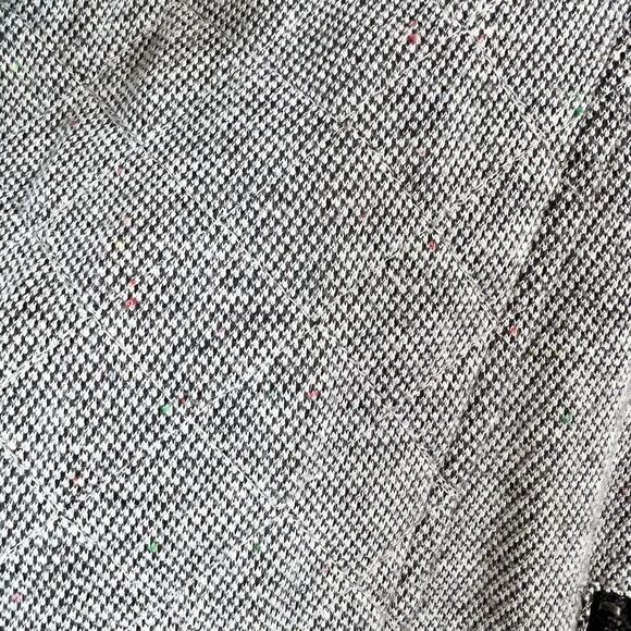 ANTHROPOLOGIE UNDER SKIES Grey Cropped Moto Style Jacket Size Medium - Picture 12 of 12